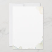 Invitation Mist Blue, Eucalyptus Oval Arch, Mariage de verdur (Dos)