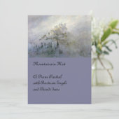 Invitation Mist d'hiver sur la montagne (Debout devant)