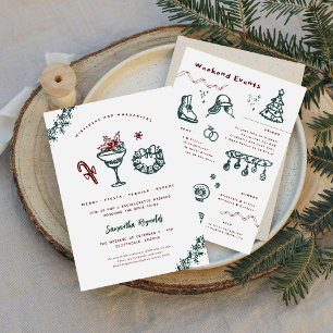 Invitation Mistletoe et Margaritas Enterrement de vie de je