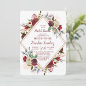 Invitation Mistletoe Manor Diamond Bridal Brunch Douche (Debout devant)