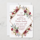Invitation Mistletoe Manor Diamond Bridal Brunch Douche (Devant)