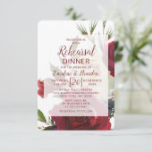 Invitation Mistletoe Manor Dîner de répétition de mariage d'h (Debout devant)