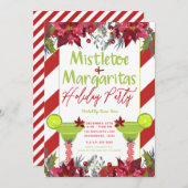 Invitation Mistletoe & Margaritas Fête Fête Fiesta (Devant / Derrière)