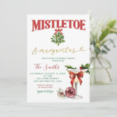 Invitation Mistletoe & Margaritas Winter Holiday Fiesta Party (Debout devant)