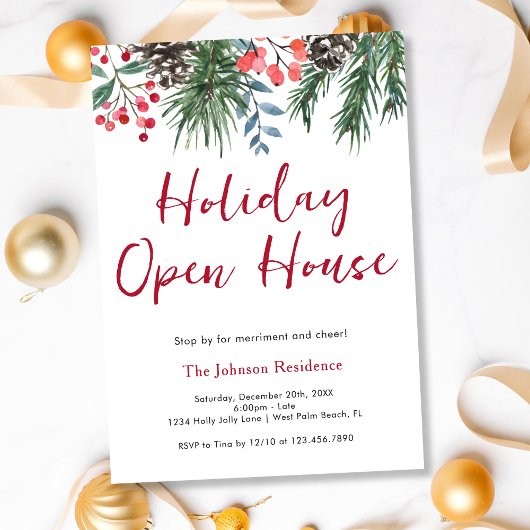 Invitation Mistletoe Merriment & Cheval Holiday Open House