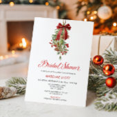 Invitation Mistletoe Noël Fête de Mariage