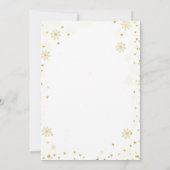 Invitation Mistletoe & Prosecco Fête des mariées de Noël Or (Dos)