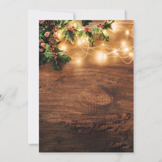 Invitation Mistletoe Rustic Christmas Holiday Brunch (Dos)