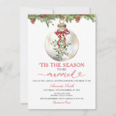 Invitation Mistletoe The Season to Be Married Bridal Shower I (Devant)