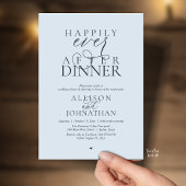 Invitation Misty Blue Happily Ever After Dinner Wedding