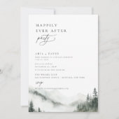 Invitation Misty Mountain Heureusement Après La Fête (Devant)