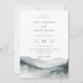 Invitation Misty Mountain Mariage (Devant)