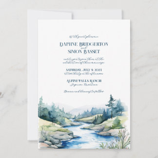 Invitation Misty Mountain Mariage