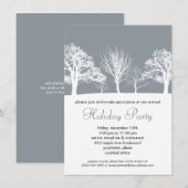 Invitation Misty Winter Wood Corporate Holiday Party (Devant / Derrière)