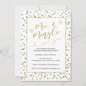 Invitation Mix & Mingle Holiday Faux Parties scintillant Part (Devant)