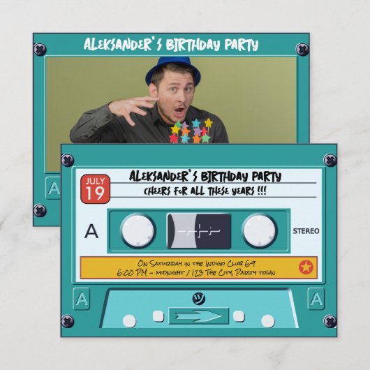 Invitation Mixtape '86 (Devant / Derrière)
