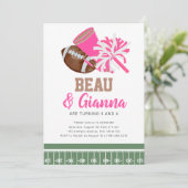 Invitation mixte de fête d'anniversaire (Debout devant)