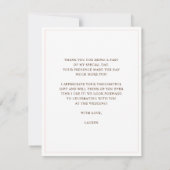 Invitation Mlle à Mme Appartement de douche nuptiale (Dos)