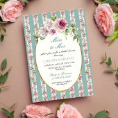 Invitation Mlle à Mme Romantic Garden Fête des mariées