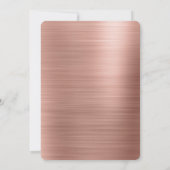 Invitation Mlle à Mme Rose Gold | Fête des mariées rose pâle (Dos)