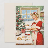 Invitation Mme Claus Plaisir De La Cuisine De Vacances (Devant / Derrière)