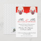 Invitation Mme & Mme Bow (Devant / Derrière)