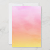 Invitation Mme & Mme Sandy Toes Engagement Party coucher du s (Dos)