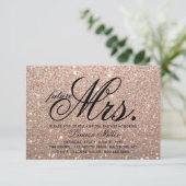 Invitation - Mme ouvrière Bridal de Glit d'or rose (Debout devant)