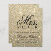 Invitation - Mme ouvrière Fête de la mariée 3 de (Devant / Derrière)