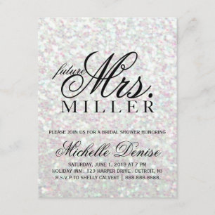 Invitation - Mme ouvrière Iridescent Bridal de