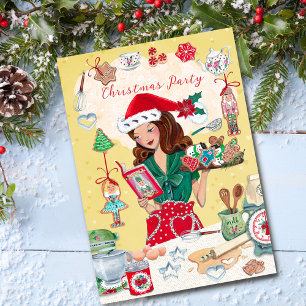 Invitation Mme Santa Chirstmas Casse-Noisette Cookies Cuisine