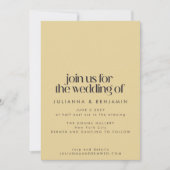 Invitation Mmilieu du siècle moderne géométrique Brown Tan Ma (Devant)