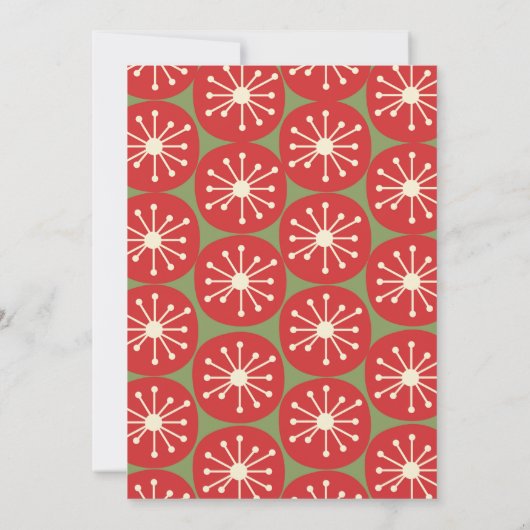 Invitation Mmilieu du siècle moderne rétro (Dos)