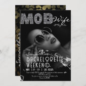 Invitation Mob Wife & Tequila Black Bach (Devant / Derrière)