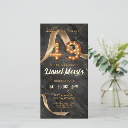 Invitation mobile 49e anniversaire (Debout devant)