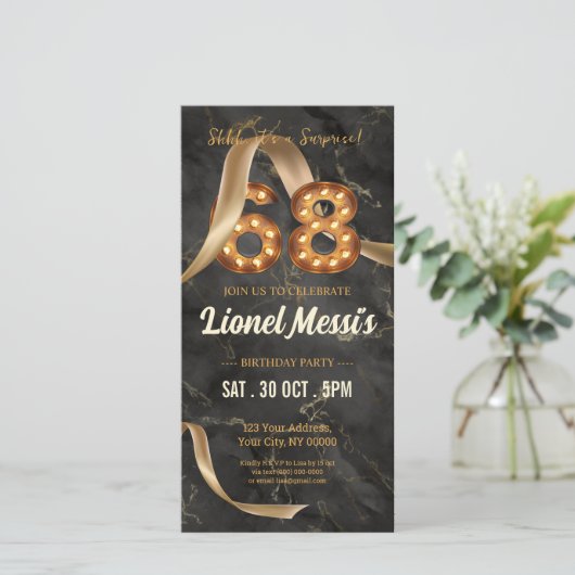 Invitation mobile 68e anniversaire (Debout devant)