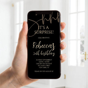 Invitation mobile d'anniversaire 30 ans surprise n
