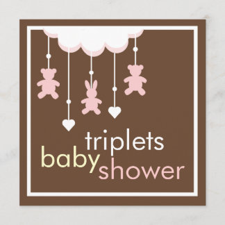 Invitation mobile de baby shower de filles douces