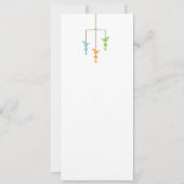 Invitation mobile de baby shower de garçon de (Dos)