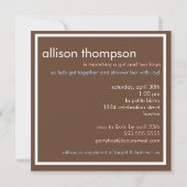 Invitation mobile de baby shower de triplets doux (Dos)
