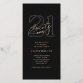 Invitation Mobile pour les 21 ans de Digital Black (Devant)