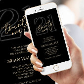 Invitation Mobile pour les 21 ans de Digital Black