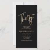 Invitation mobile pour les 30 ans de Digital Black (Devant)