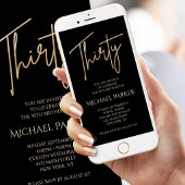 Invitation mobile pour les 30 ans de Digital Black