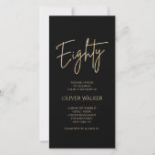 Invitation mobile pour les 80 ans de Digital Black (Devant)