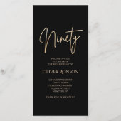 Invitation Mobile pour les 90 ans de Digital Black (Devant)