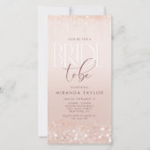 Invitation mobile pour une fête de mariage rose go (Devant)