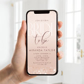 Invitation mobile pour une fête de mariage rose go