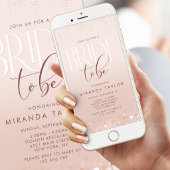 Invitation mobile pour une fête de mariage rose go