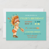 Invitation Moccasins de coiffure tribale autochtone de bébés (Devant)